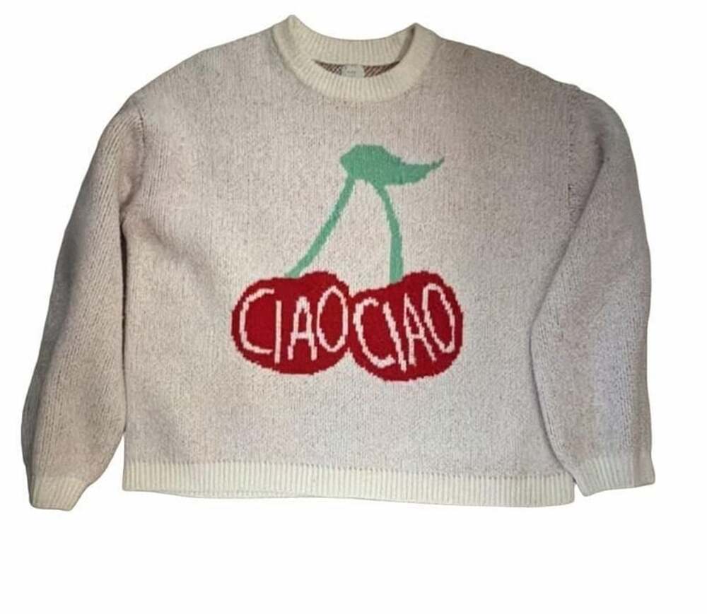 A New Day Ciao Ciao Cherry Holiday Sweater XL